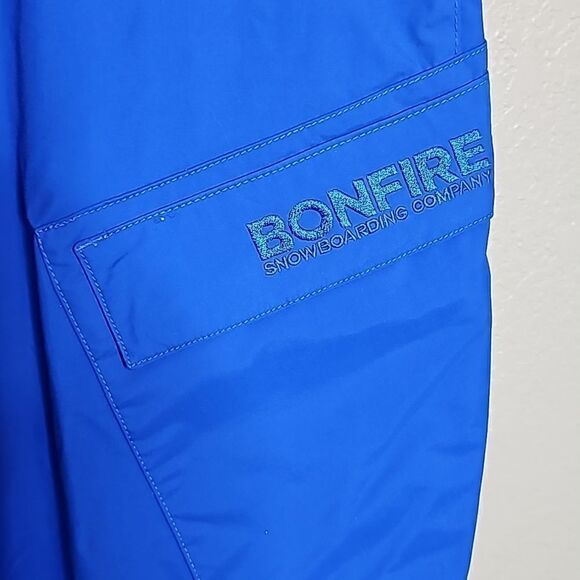 Bonfire Snowboarding Particle Cargo ski pants Mens Blue XL - Picture 5 of 14